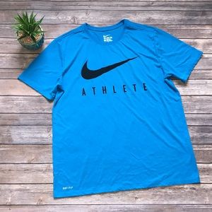 🎄The Nike Tee Athlete Blue T Shirt Size XL